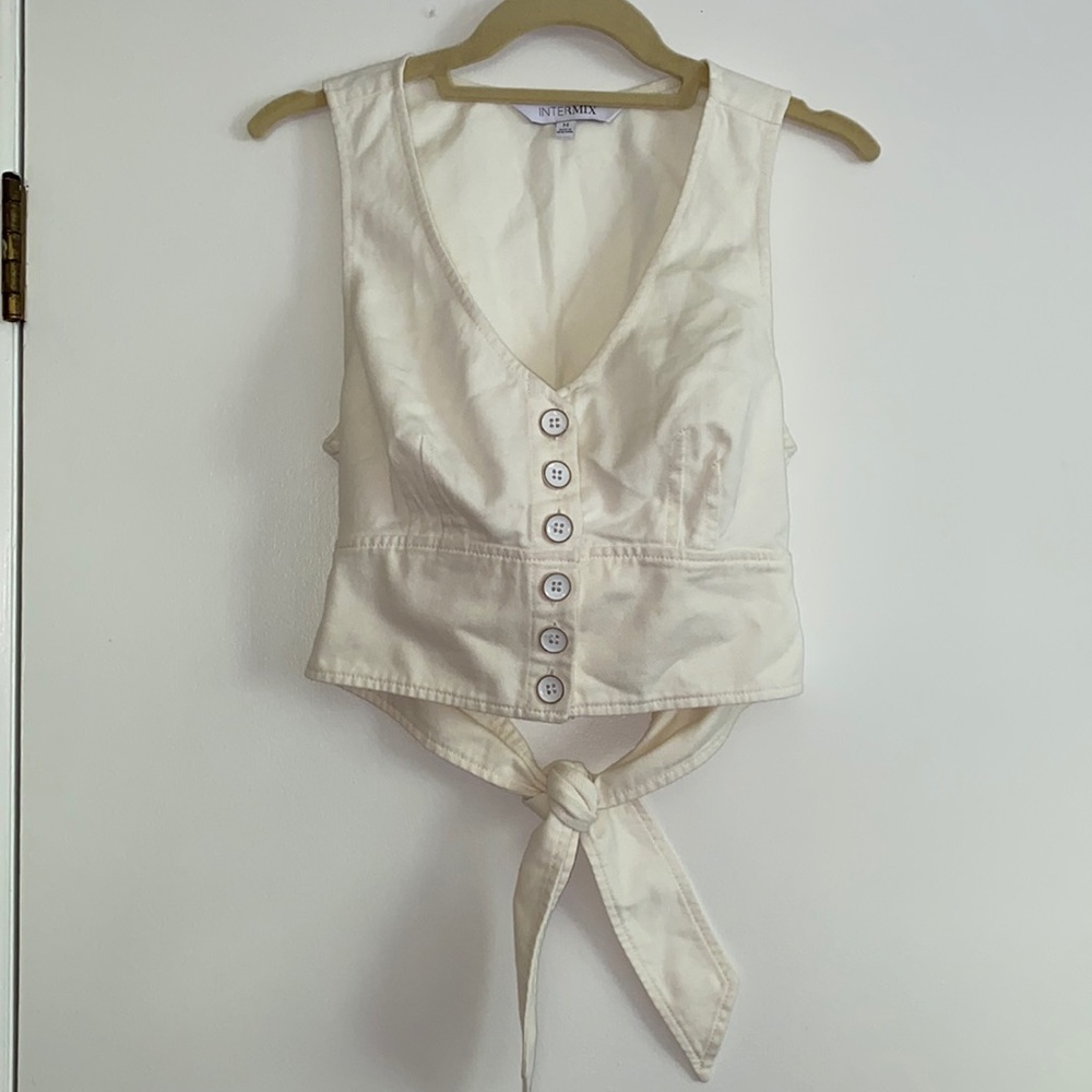 Intermix cropped top